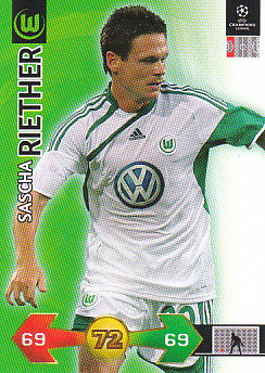 Sascha Riether VfL Wolfsburg 2009/10 Panini Super Strikes CL #338